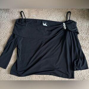 Xscape Black Off The Shoulder Top